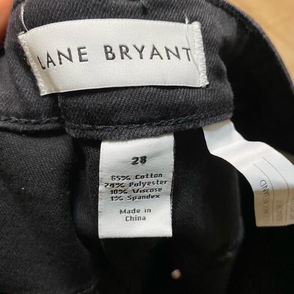 Lane Bryant Super Stretch Signature Fit Skinny Black Mid Rise Jeans Plus Size 28 - Picture 16 of 16